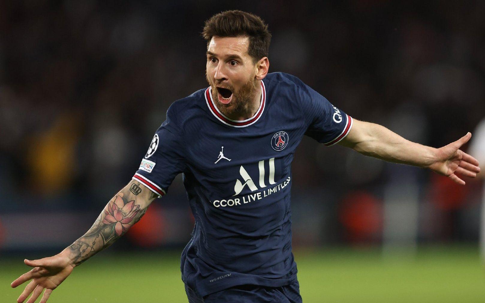  巴黎圣日耳曼梅西新闻发布会 